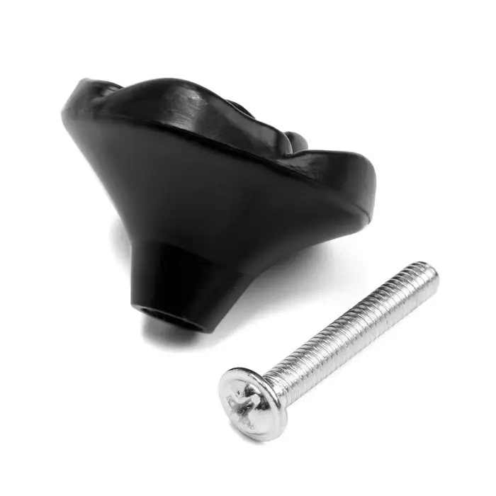 Ручка кнопка ТУНДРА Rose 01, черная