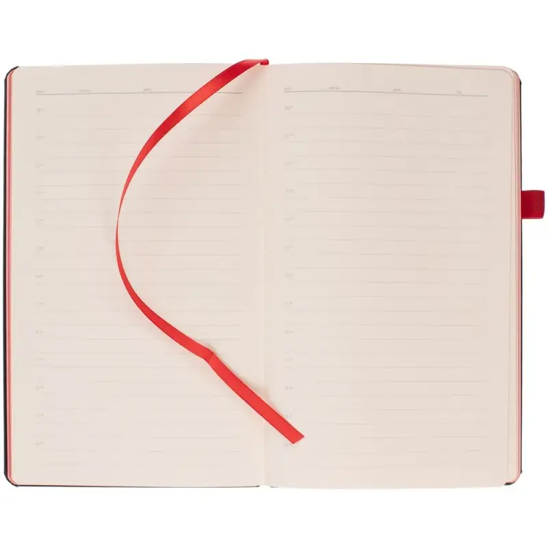 Ежедневник Ton Black, недатированный, черный с красным Ежедневник Ton Black, недатированный, черный с красным