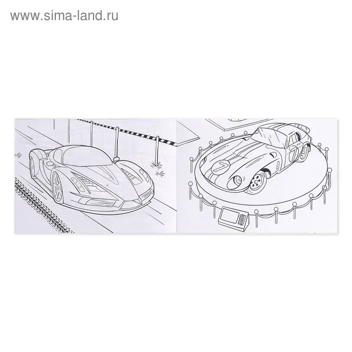 Раскраска для мальчиков «Крутые гонки», 16 стр., А4 Раскраска для мальчиков «Крутые гонки», 16 стр., А4