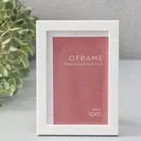 Фоторамка для фото 10х15 см "Oframe", пластик, белый, (пластик экран)