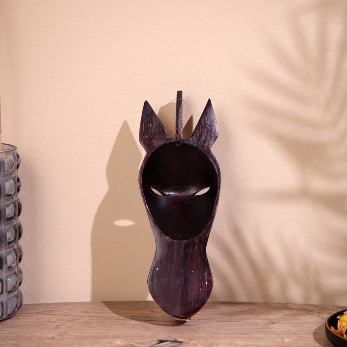 Маска "Зебра" дерево 18 см