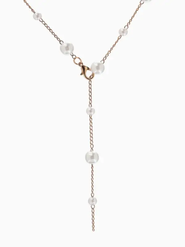 Кулон трансформер &laquo;Россыпь жемчуга&raquo;, бусины №6.8, L=50 см, белый в золоте