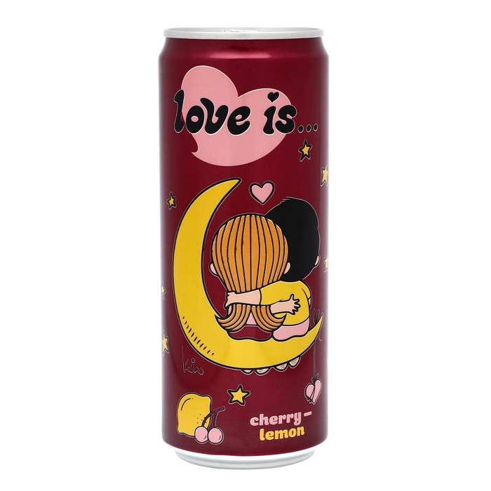 Вода газированная Love is, с вишней и лимоном, 330 мл Вода газированная Love is, с вишней и лимоном, 330 мл