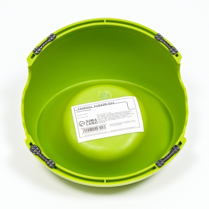 Миска  Миска "Ракушка", 100 мл, 13,6х12,5х7 см, зелёная