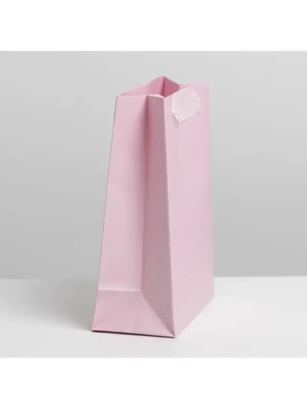 Пакет подарочный ламинированный, упаковка, «Розовый», S 12 х 15 х 5.5 см
