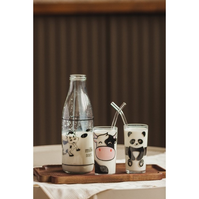 Стакан высокий для молока Доляна «Панда», 230 мл Стакан высокий для молока Доляна «Панда», 230 мл