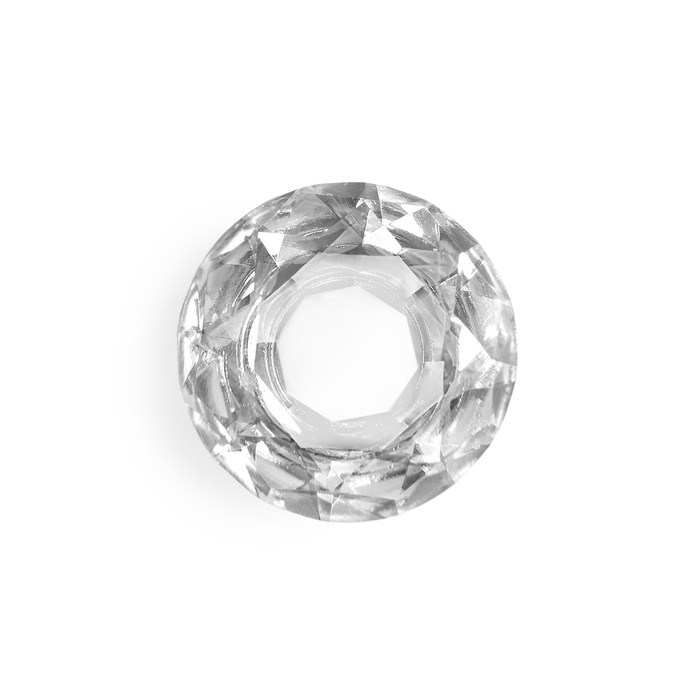 Ручка-кнопка CAPPIO Ручка-кнопка CAPPIO "Алмаз", стеклянная, d=30 мм, 8 шт.