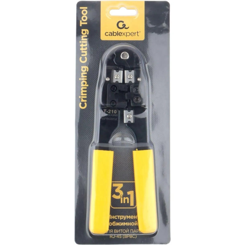 Инструмент Cablexpert T-210, обжимной для витой пары RJ-45 (8p8c)(T-210)