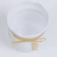 Горшок &laquo;Мешочек 2&raquo;, 8&times;8 см, пластик, белый