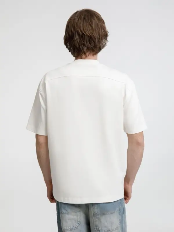 Футболка оверсайз унисекс Sideline, молочно-белая, размер M/L