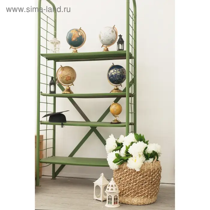 Цветы искусственные &laquo;Пион кустовой&raquo;, 5 бутонов, 15&times;110 см, белые