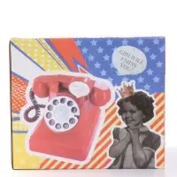Копилка пластик для купюр, монет "Ретро-телефон" зелёный 14,7х15х10,5 см