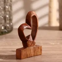 Сувенир &laquo;Сердце любви&raquo;, 10&times;7&times;2 см, дерево