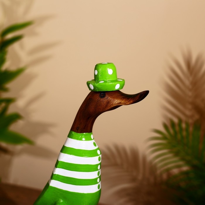 Сувенир Сувенир "Утка в зелёном " дерево 27 см