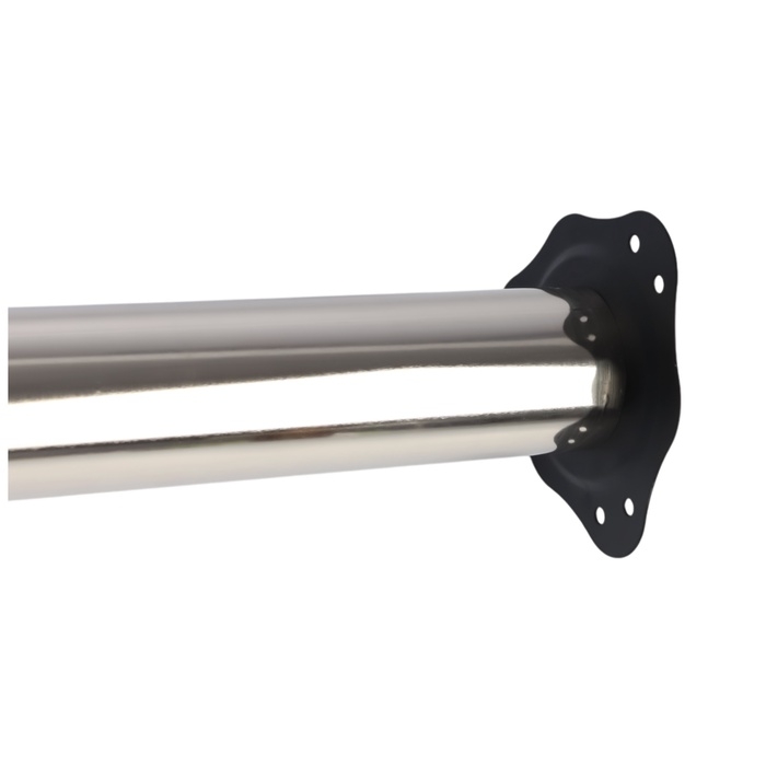 Опора мебельная, барная, ТУНДРА, 60х870 мм, цвет сатин никель Опора мебельная, барная, ТУНДРА, 60х870 мм, цвет сатин никель