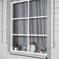 Гирлянда &laquo;Водопад&raquo; 2&times;1.5 м, IP44, тёмная нить, 400 LED, свечение белое, 8 режимов, 220 В