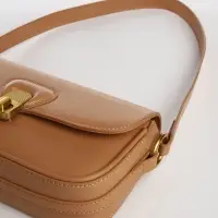 Сумка женская багет TEXTURA на молнии, 21&times;6&times;11 см, светло-коричневая