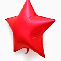 Воздушный шар фольгированный 30" &laquo;Звезда&raquo;, красный