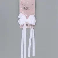 Бант для волос на заколке с лентами, цвет белый, Принцессы Бант для волос на заколке с лентами, цвет белый, Принцессы