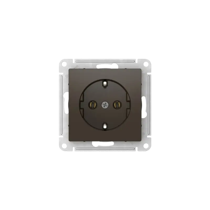 ATLASDESIGN РОЗЕТКА с заземлением, 16А, быстрозажимные клеммы, МОККО