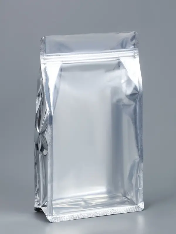 Пакет дой пак с окном, металлизированный, с дном, 14&times;24 см, 200 мкм