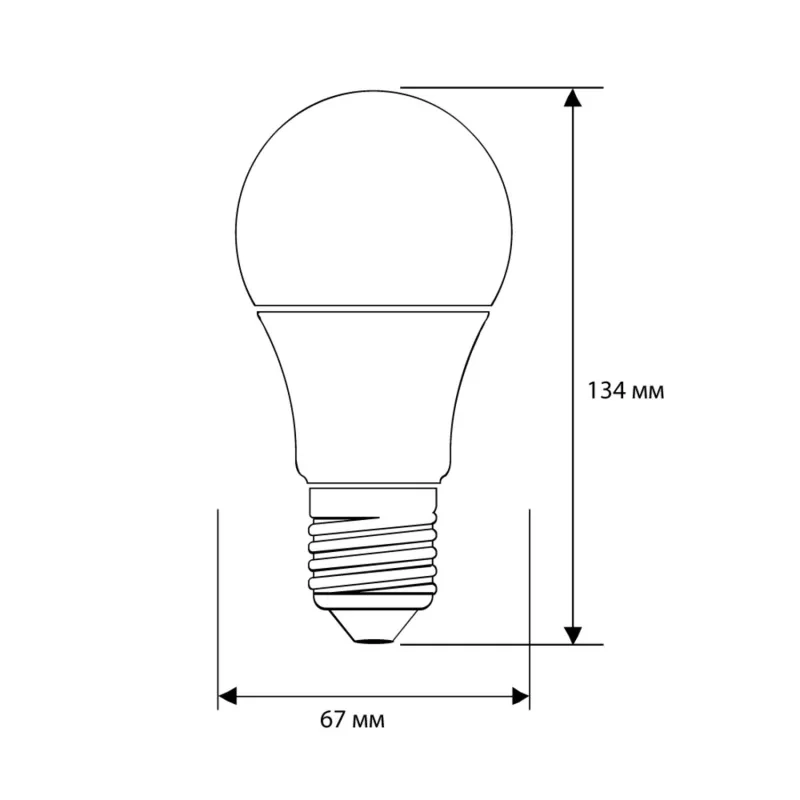Лампа светодиодная Ergolux LED-A65-20W-E27-4K,ЛОН