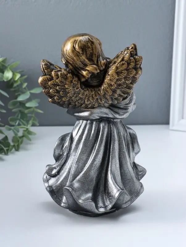 Фигура "Ангел в платье" бронза 25х15х15 см