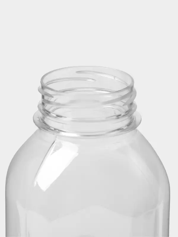 Бутылка одноразовая &laquo;Квадратная&raquo;, пластик ПЭТ, 500 мл, горло 0.38 см, прозрачная