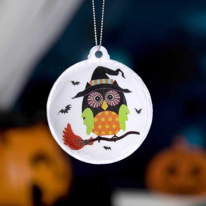 Светодиодная игрушка «Сова-ведьма» 8 см, батарейки AG13х3 (в комплекте), свечение мульти Светодиодная игрушка «Сова-ведьма» 8 см, батарейки AG13х3 (в комплекте), свечение мульти