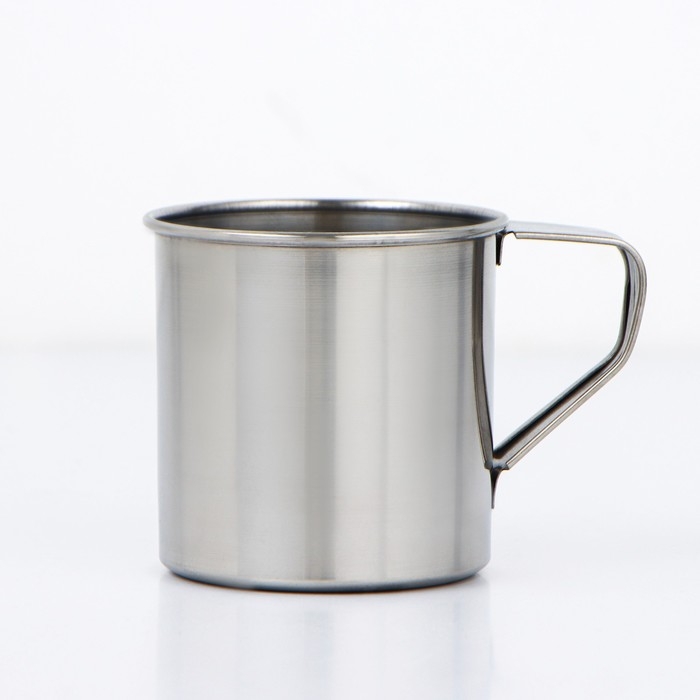 Кружка из нержавеющей стали, 250 мл, d=7.5 см Кружка из нержавеющей стали, 250 мл, d=7.5 см