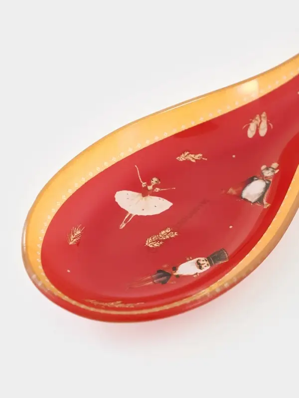 Подставка под ложку  Подставка под ложку "Сказочные истории" 21,5x7,5x1,5 см, цвет красный