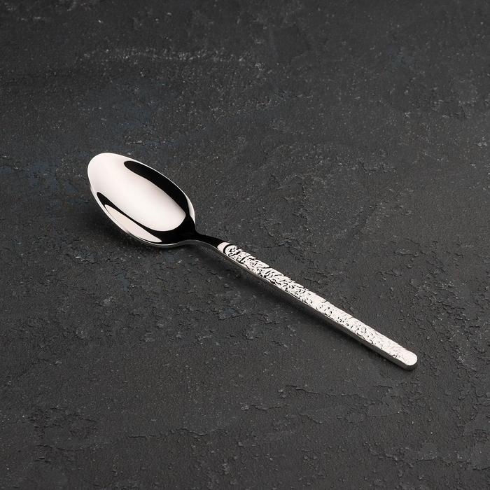 Ложка столовая из нержавеющей стали Magistro «Олин», длина 20,6 см, цвет серебряный Ложка столовая из нержавеющей стали Magistro «Олин», длина 20,6 см, цвет серебряный