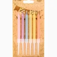 Свечи для торта &laquo;Пати&raquo; 6 см, с ножкой 9,5 см