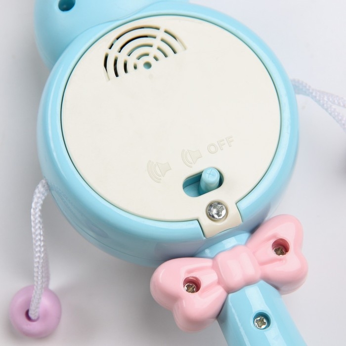 Погремушка музыкальная «Зайка барабан», эластичные ушки, цвет МИКС, Крошка Я Погремушка музыкальная «Зайка барабан», эластичные ушки, цвет МИКС, Крошка Я