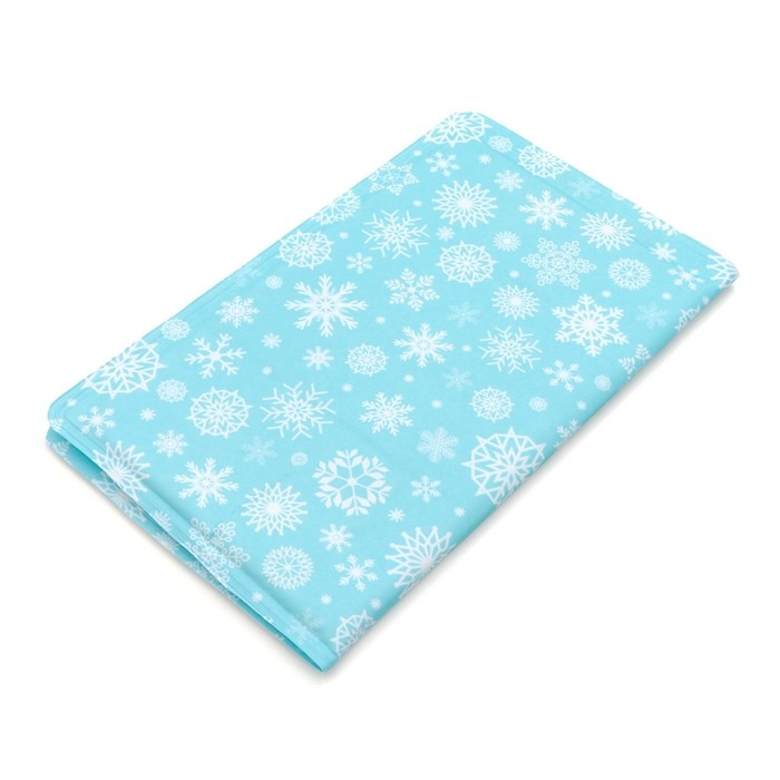 Коврик охлаждающий (гель), 50 х 40 см, снежинки Коврик охлаждающий (гель), 50 х 40 см, снежинки
