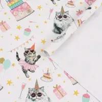 Бумага упаковочная глянцевая &laquo;Танцевальные поздравления&raquo;, 50&times;70 см