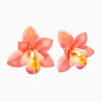 Серьги &laquo;Цветы Орхидеи&raquo;, розовые