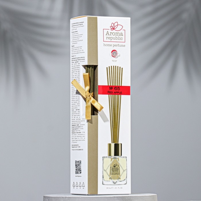 Диффузор ароматический AROMA REPUBLIC, 30 мл, Диффузор ароматический AROMA REPUBLIC, 30 мл, "Red apple", красное яблоко