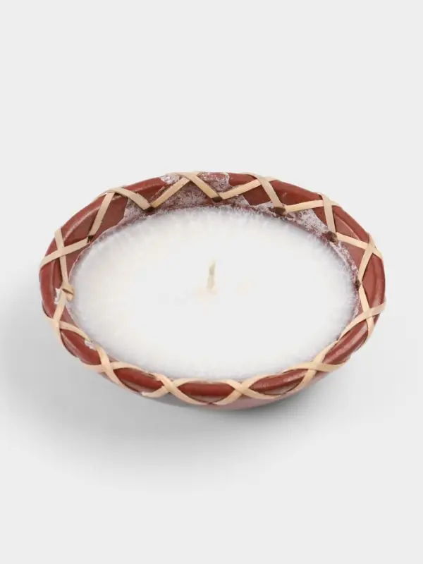 Свеча в керамической чаше, 12&times;9&times;5 см