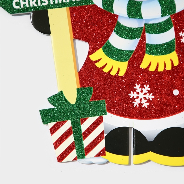 Декоративное украшение (подставка)  Декоративное украшение (подставка) "Снеговик" 32х28 см