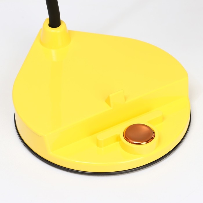 Настольная лампа "Парасоль" LED, от USB/АКБ 6 Вт сенсор 3000-6000 желтый 14х10х37 см RISALUX  100634