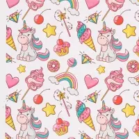 Бумага упаковочная глянцевая &laquo;Единорожки&raquo;, 70&times;100 см, 1 лист