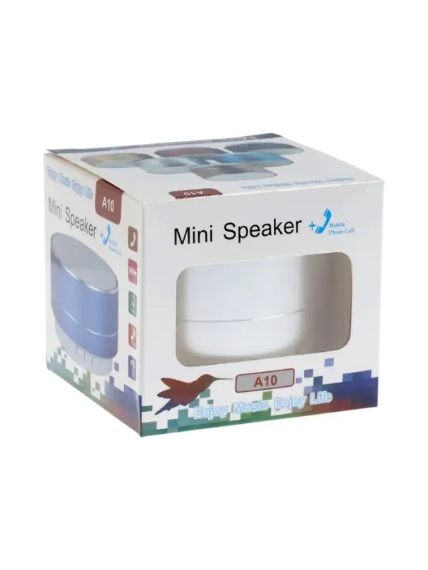 Портативная колонка Luazon LAB-05, 3 Вт, 520 мАч, Bluetooth, USB, microSD, microUSB, серебристый