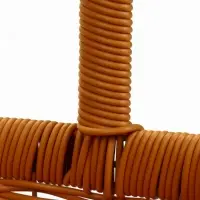 Корзина пластик 34 х 27 х 13 см, ручка20 см металл карскас коричневый