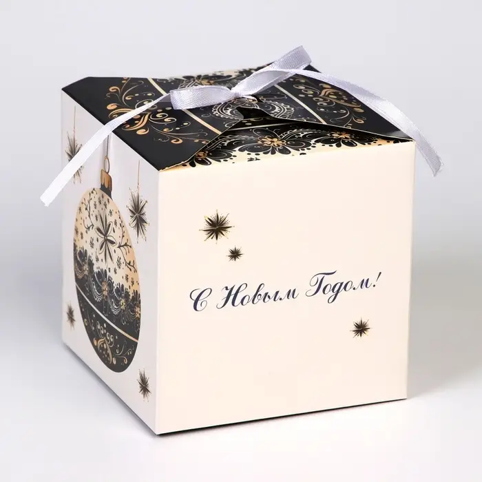 Коробка подарочная складная «Игрушка на ёлку», 10×10×10 см Коробка подарочная складная «Игрушка на ёлку», 10×10×10 см