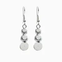 Набор 2 предмета: серьги, колье &laquo;Вечерний шик&raquo;, белый в серебре