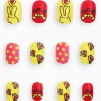 Детские накладные ногти &laquo;Зайчик&raquo;, 12 шт.