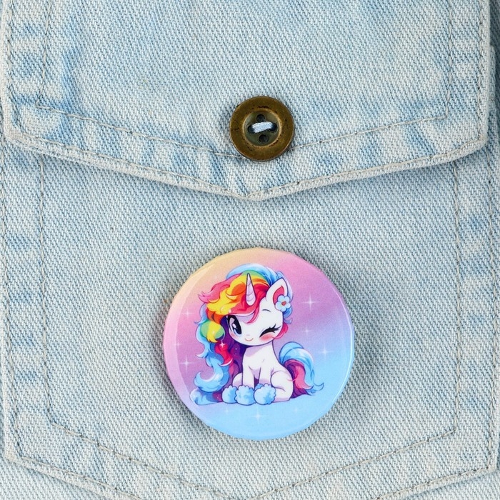 Значок закатной &laquo;Няшка милашка&raquo;, 38 мм, набор 3 шт.