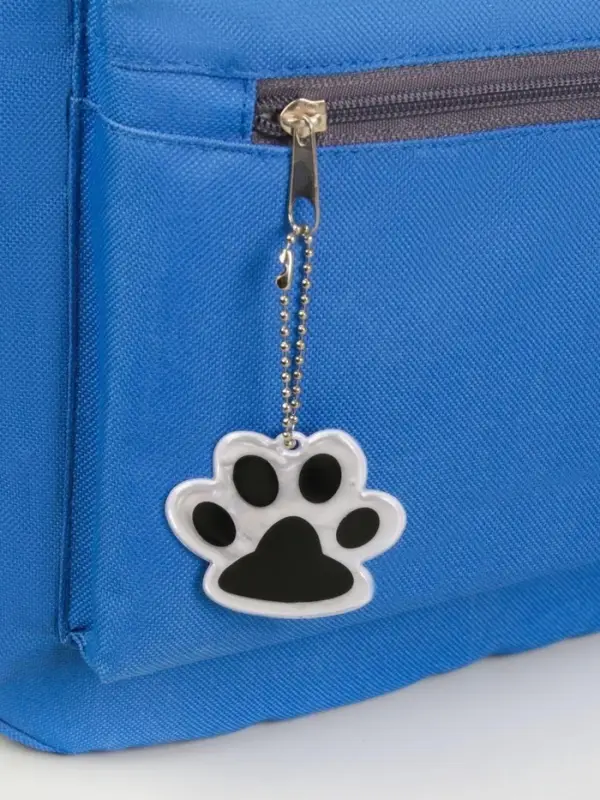 Светоотражающий элемент &laquo;Лапка&raquo;, двусторонний, 5.5&times;4.8 см, цвет белый