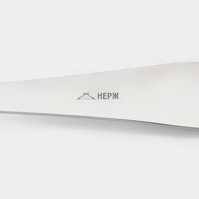 Вилка столовая &laquo;Росинка&raquo;, длина 20 см, толщина 1.8 мм, цвет серебряный